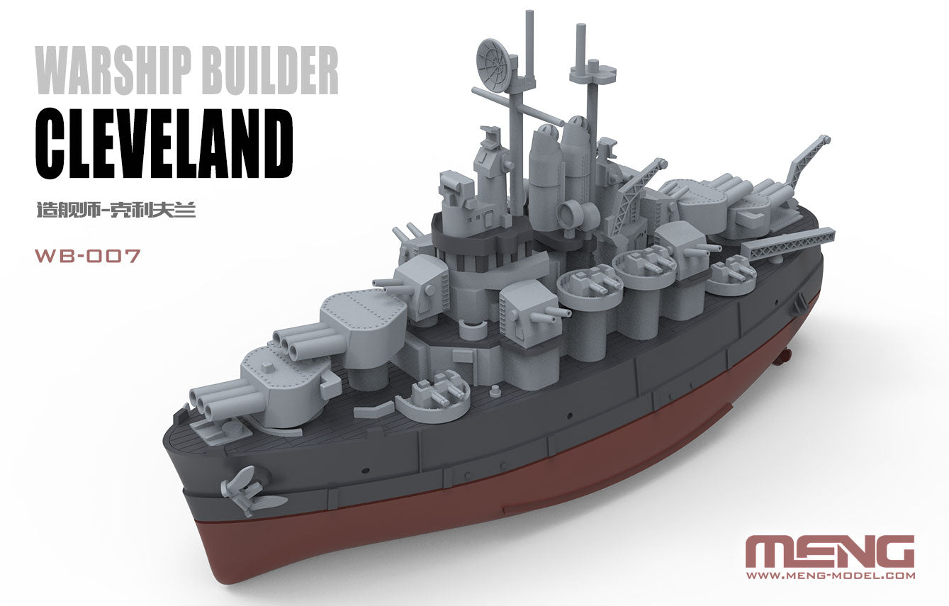 Meng Kids Warship Builder Snaptite USS Cleveland WB-007