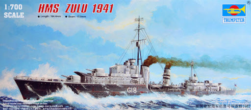 Trumpeter 1/700 British Destroyer HMS Zulu 1941 05758